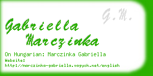 gabriella marczinka business card